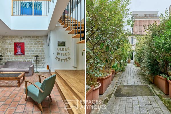 Triplex avec terrasse sur une cour végétalisée