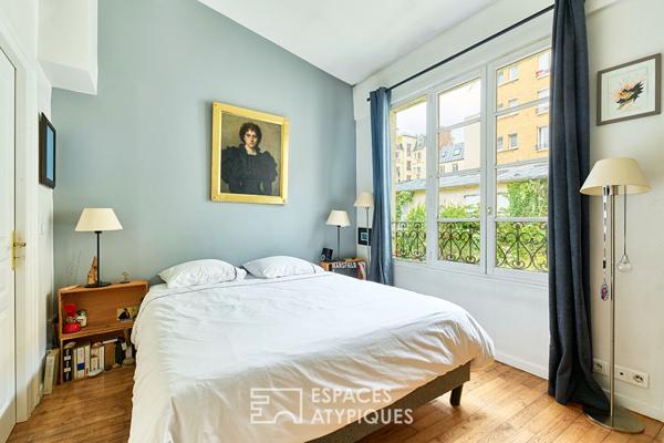 Triplex avec terrasse sur une cour végétalisée