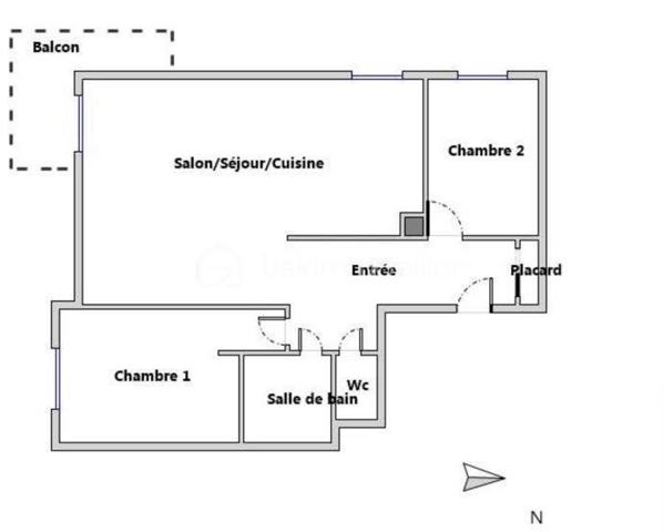 Appartement de 62 m²