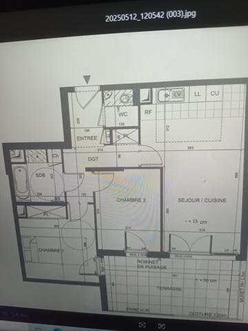 Viroflay (78220) VIROFLAY RIVES GAUCHE 3 PIECES - 2 chambres-Terrasse de 17M²