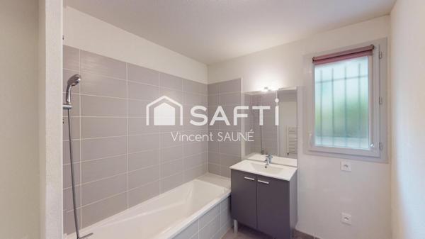 T2 avec jardin, terrasse et parkings à Tournefeuille