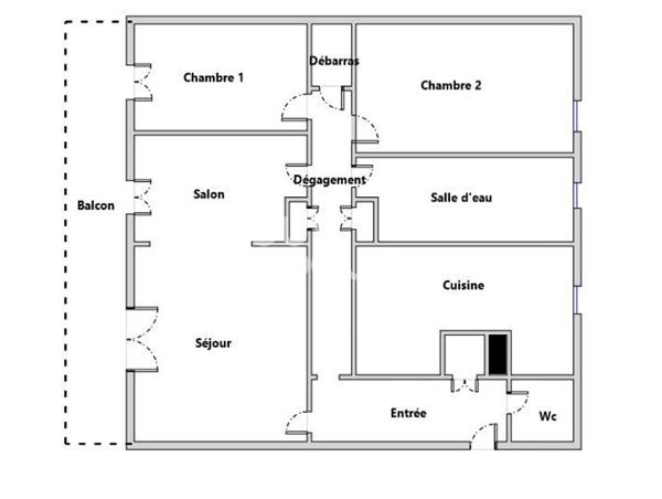 À LOUER - APPARTEMENT T3 CENTRE-VILLE MONTAUBAN AVEC GARAGE