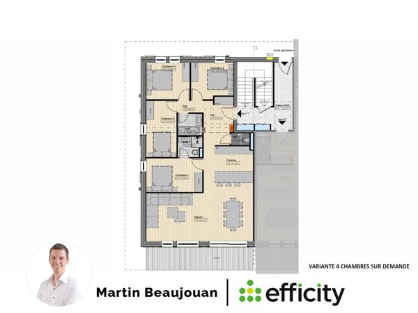 Appartement 4 pièces - 106 m² Bien prestige