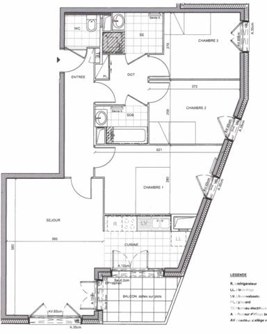 Appartement à vendre 3 pièces 78 m² Cergy