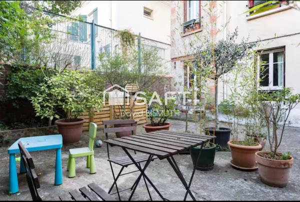 Appartement 2 pièces 1 chambre de 45 m2 situé en rez de chaussée QUARTIER BECON A COURBEVOIE COLLEGE DES BRUYERES