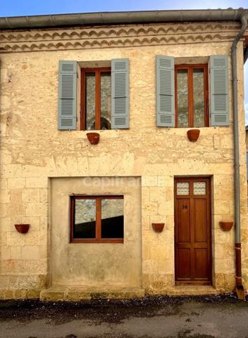 T3 : Maison de village en pierre entièrement rénovée, 85 m2, 2 chambres, à 15 km de Fleurance / Lectoure / Condom (32)