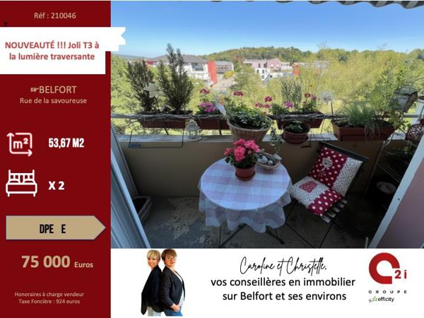 Appartement 3 pièces - 54 m²