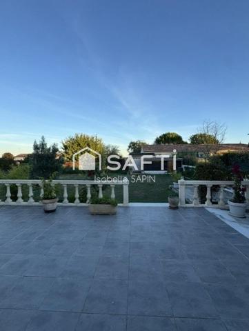 3 chambres, grand garage, terrain clos
