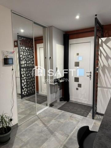 3 chambres, grand garage, terrain clos
