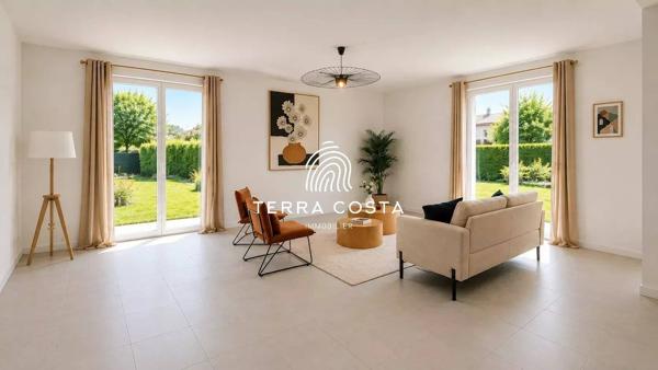 Maison jumelée T4 recente de 86 m² avec jardin