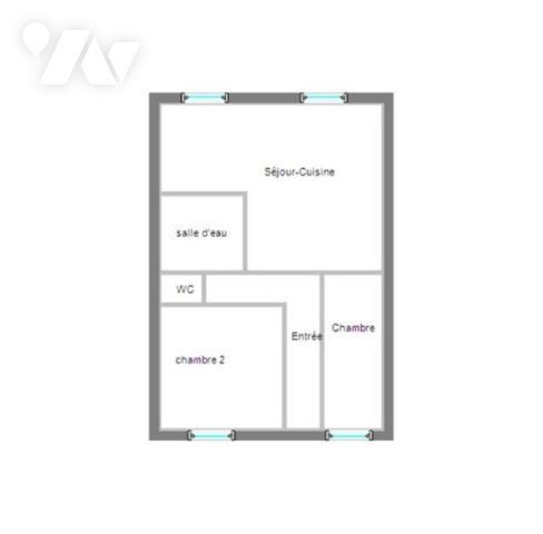 Appartement 3 pièces - Vue Erdre 