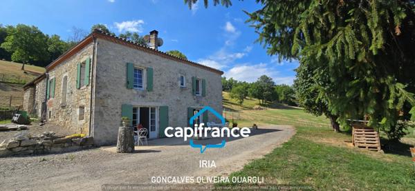 Propriété de charme au coeur de la nature à vendre 6 pièces et 124763m² de PUJOLS (47)