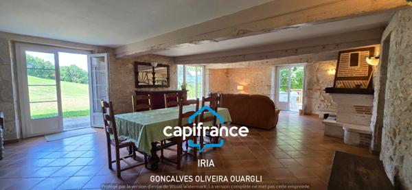 Propriété de charme au coeur de la nature à vendre 6 pièces et 124763m² de PUJOLS (47)