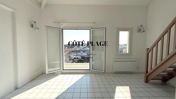 Vaux-sur-Mer (17640) PONTAILLAC VAUX SUR MER T2 MEZZANINE VUE DEGAGÉE - BALCON TERRASSE- AU PRIX DE 183 750 € FAI
