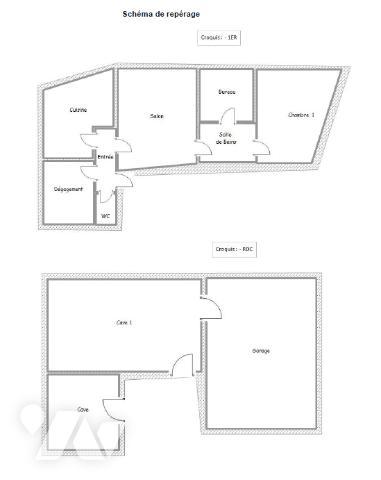 Maison de 82 m² à rénover – Cœur de Rouffach - Garage, cave, cour et terrasse