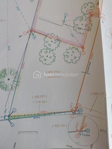 Terrain de 1 066 m²
