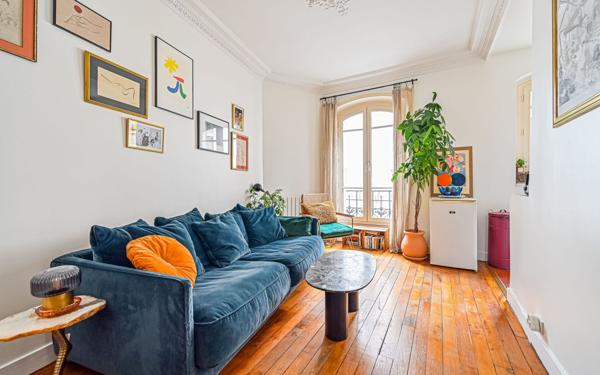 Appartement à vendre    3 pièces • 47 m2 Paris 20
