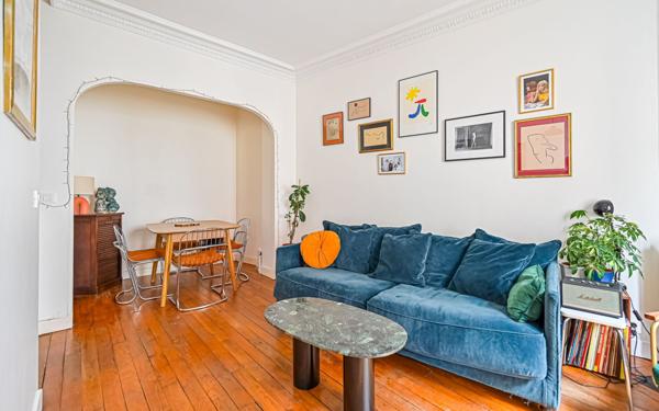 Appartement à vendre    3 pièces • 47 m2 Paris 20