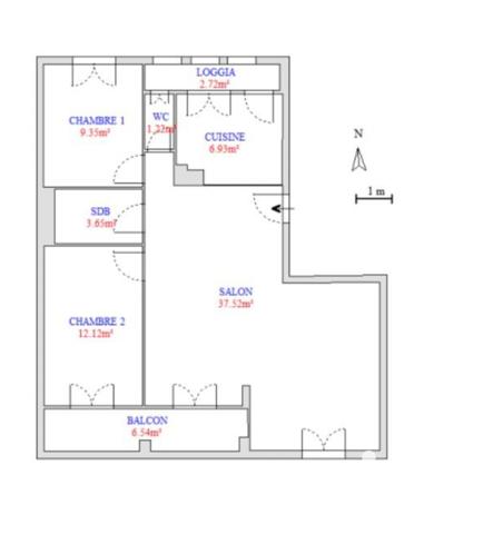 Appartement à vendre 3 pièces 71 m² Marseille 11