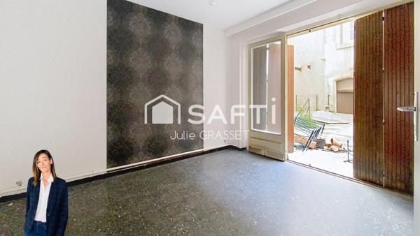 LOCAL COMMERCIAL  AVEC APPARTEMENT CENTRE VILLE BEZIERS