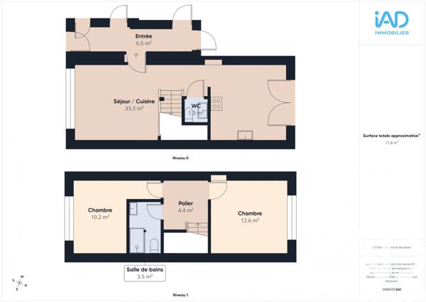 Appartement à vendre 3 pièces 64 m² Tomblaine