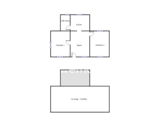 Maison 3 pièces - 58 m² Exclusivité efficity