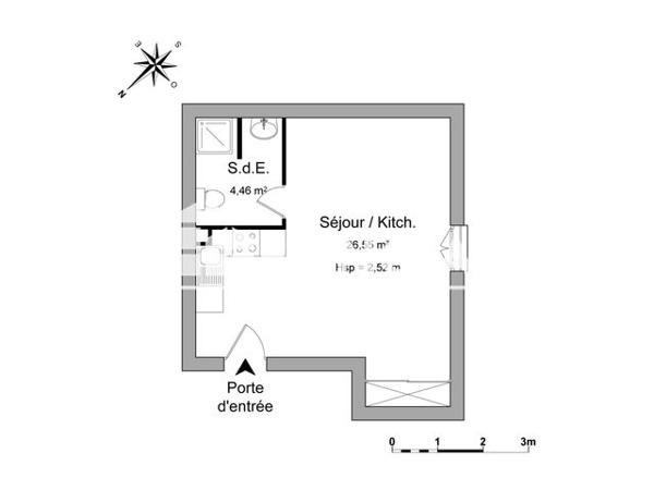 Location Studio 30.87 m² - 4 RUE ALBERT CAMUS Agen 47000