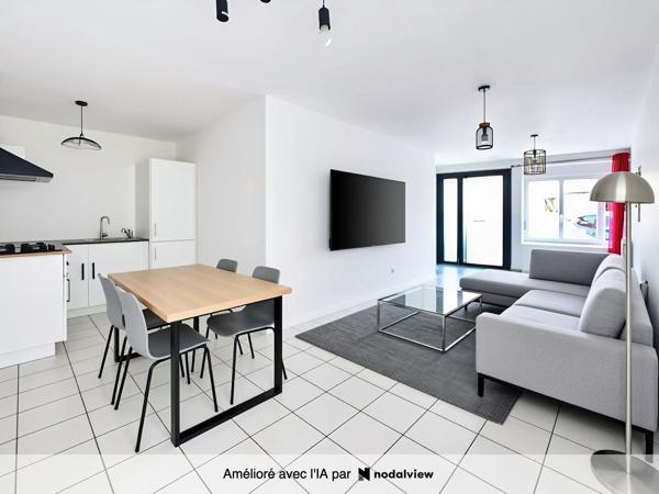 Un bel espace de vie en rez-de-chaussée