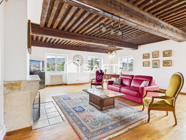 Duplex de charme avec vue imprenable sur les Monts d’Or