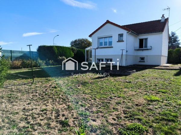 Maison de plein pied sur sous-sol, véranda, jardin de 621 m².