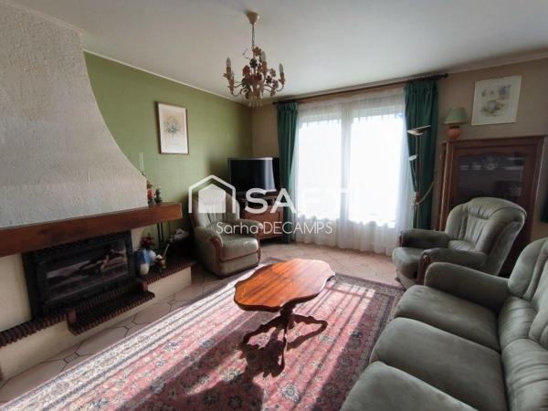 Maison de plein pied sur sous-sol, véranda, jardin de 621 m².
