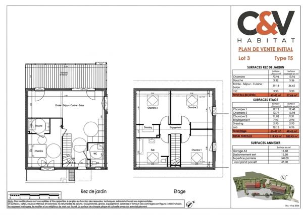 Maison 5 pièces – 116 m² – Vieugy (74)
