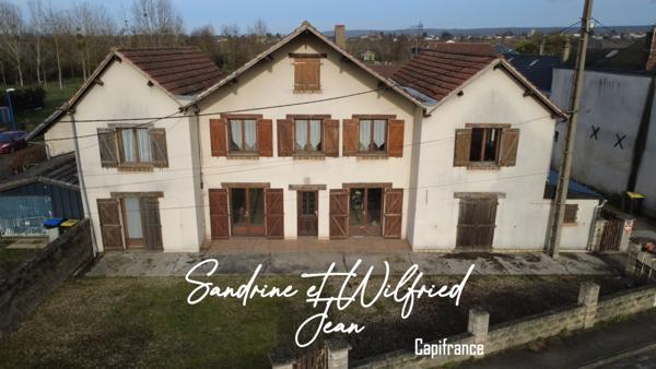 AUBEVOYE (27) - Maison 252m² + 2 maisons louées, 4 garages et dépendances