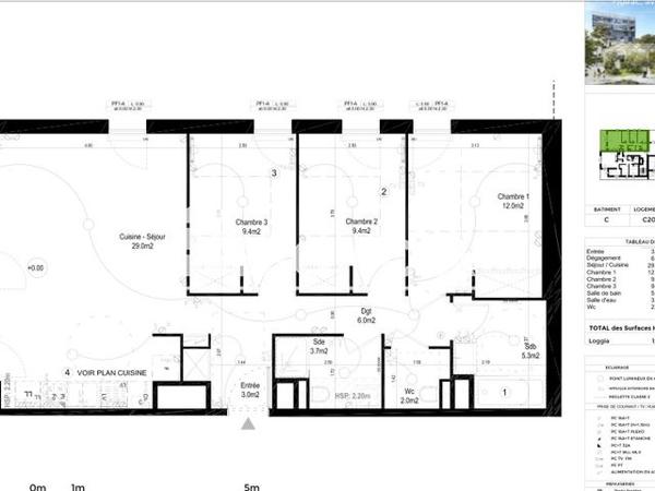 Location Appartement 4 pièces 79.8 m² - RUE DE LA LAMPROIE-AV. J. ALFONSEA-ZAC Q Floirac 33270