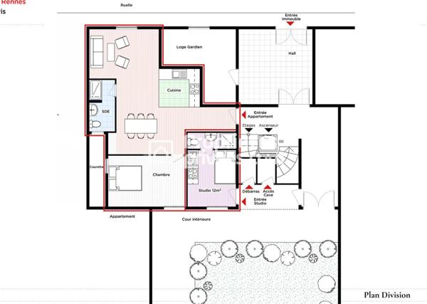 75015 PARIS - Profession libérale - Appartement T3 - 2 chambres - 61.7 m2 - Proximité Tour Eiffel