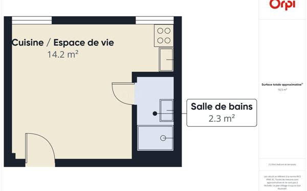 Appartement à vendre    1 pièce • 17 m2 Strasbourg