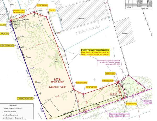 Terrain La Chapelle Sur Erdre 753 m2