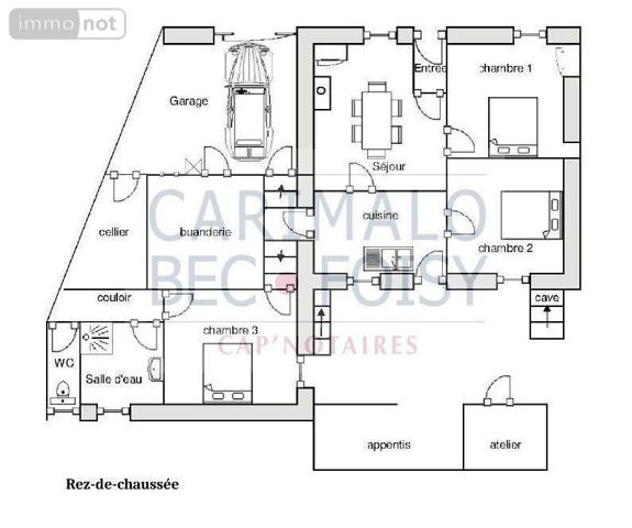 Maison de ville à vendre à Cloyes-les-Trois-Rivières dans l'Eure-et-Loir (28220), ref : JS/900   
Centre-ville