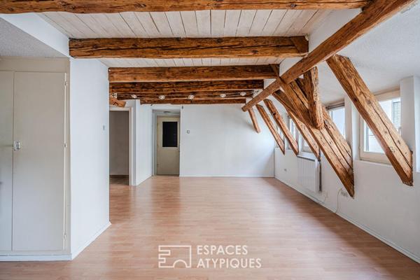 Duplex niché sous les toits au coeur de la Grande Île
