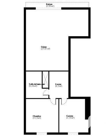 Appartement à vendre 3 pièces 58 m² Paris 15