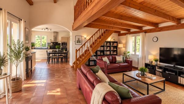 VILLA DE 122.23M2 AVEC TERRASSE PISCINE ET GARAGE AU CALME À CRUIS