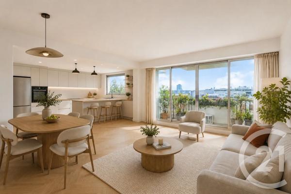 Appartement F3 à vendre  3 pièces - 59,82 m 2   PARIS  - 75014