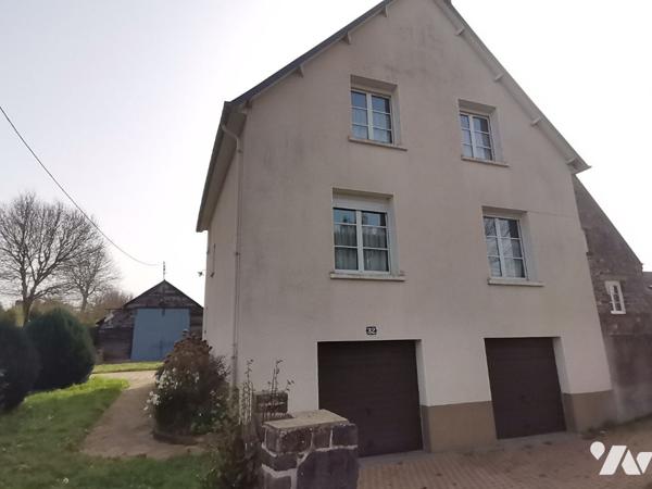 MONTFORT SUR MEU - EXCLUSIVITE, maison de 110 m² hab., proche gare, terrain de 1100 m² avec hangar