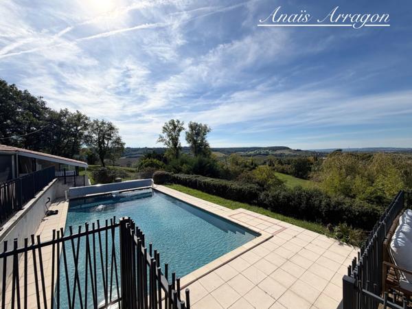 Architecture, nature et panorama : la villa rare que vous attendiez à Pujols - PUJOLS (47)