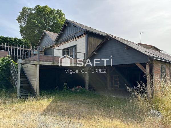 Opportunité d'investissement – Local commercial/artisanal de 350 m² sur grand terrain, fort potentiel de réhabilitation