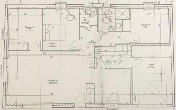 Maison à louer    4 pièces • 91,43 m2 Cabariot