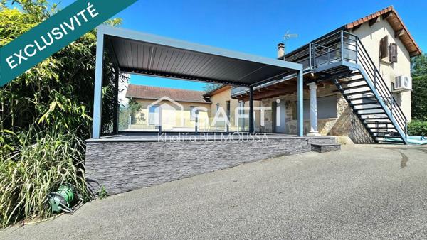 Maison familiale avec gîte, piscine et dépendance – 185 m² habitables sur 2900 m² de terrain à Belley