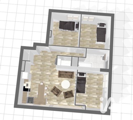 Appartement à vendre 4 pièces 62 m² Rouen