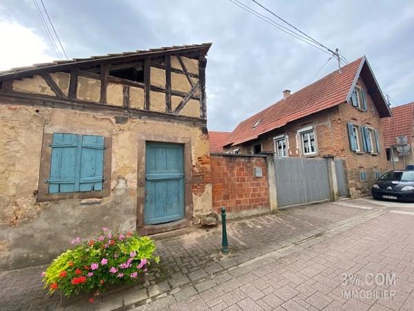 3%.COM Corps de ferme à rénover sur terrain de 5.50 ares Alteckendorf (67270)