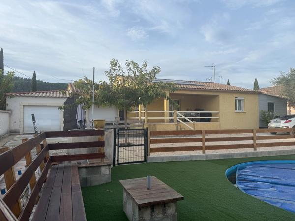 Maison à vendre 5 pièces, 820m² de terrain piscine SAINT MARTIN DE VALGALGUES (30)